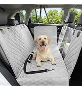 Victoper Dog Car Seat Cover, Heavy Durable Dog Seat Cover for Back Seat, 100% Waterproof Scratch ...