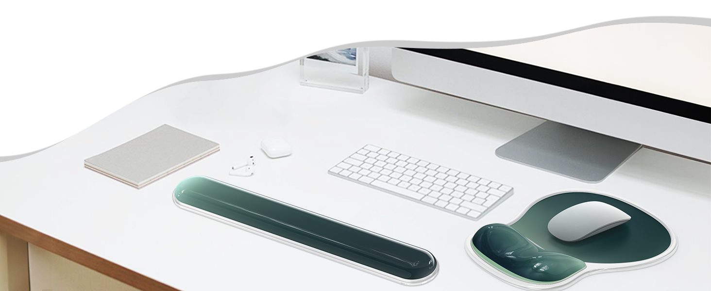 keyboard pad mouse wrist pad floral desk accessories