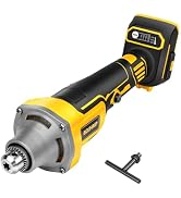 800W Cordless Die Grinder 1/4" for Dewalt 20V MAX Battery (No Battery), 4 Variable Speed 25000 RP...