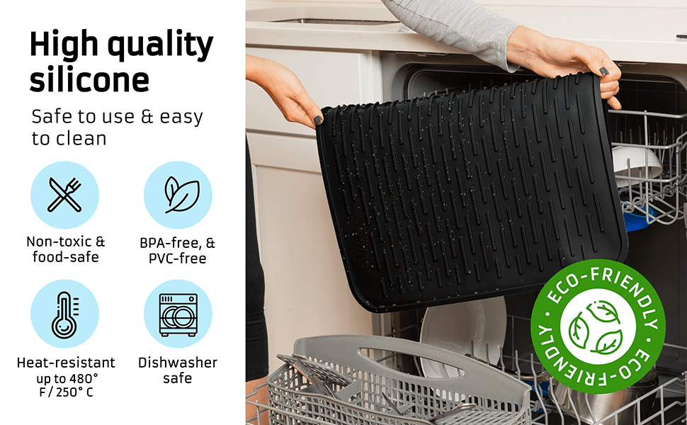 High quality silicone. Safe to use & easy to clean