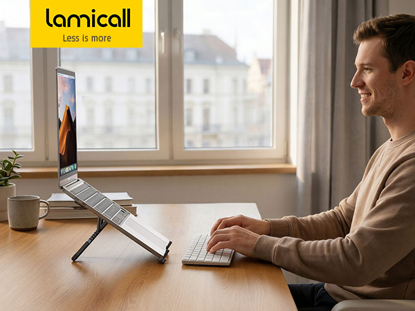 Lamicall Adjustable Laptop Stand for Desk