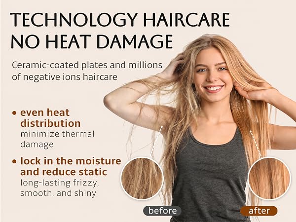 hairdryer brush;no heat damage;ceramic-coated;negative ions;brush blow dryer