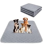 Conkote Reusable Pee Pads for Dogs Extra Large 60" x 48" Puppy Playpen Mat, Washable Pee Pads Hea...