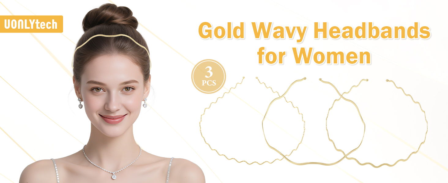 gold headband