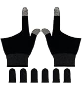 Rakizbe Gaming Gloves for Sweaty Hands, Ultra-Thin Breathable Touchscreen Game Gloves with Thumb ...