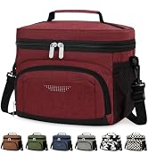 Vankor Insulated Lunch Bag for Men Women, Reusable Lunch Box Leakproof Cooler Lunch Tote Bag with...