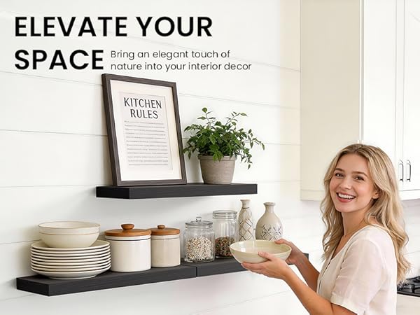floating shelves