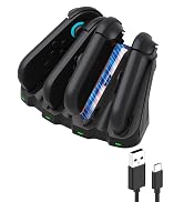CHARM FOCUS Charging Dock for 2025 Nintendo Switch 2 JoyCon, 4-Port Magnetic Controller Fast Char...