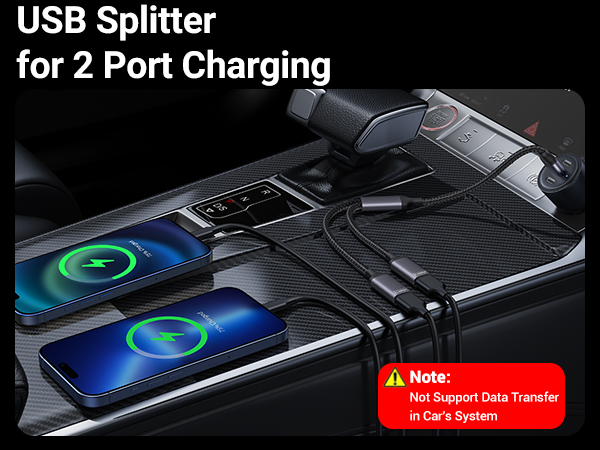 USB splitter for car charger