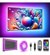 DTQJ LED Lights for TV 16.4FT, Music Sync LED Strip Lights for TV 55-70 Inch