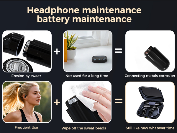 Proper care of the headphone and battery contacts helps prevent rust.