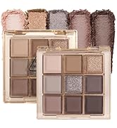 CAKAILA 9Colors Nude Eyeshadow Palette Makeup,Taupe Bronze Brown Matte Cream Eye Shadow,High Pigm...