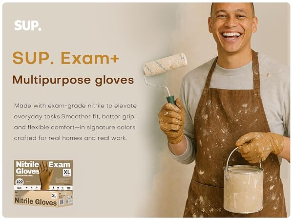 Sup Gloves Made with exam-grade nitrile to elevate everyday tasks Smoother fit