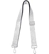 Frinnovan Rhinestone Purse Strap Wide Adjustable Bling Crystal Crossbody Handbag Shoulder Bag Str...