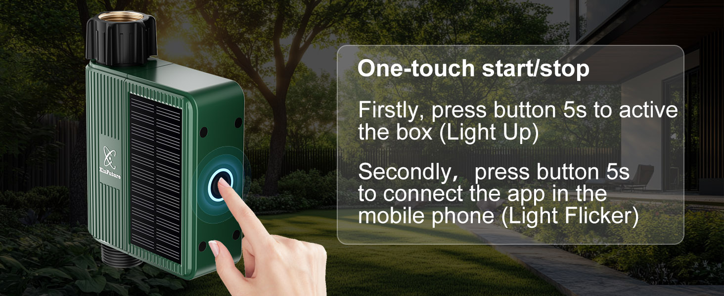 Smart WiFi Solar Sprinkler Timer 1 Outlet