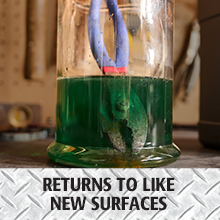 rust dissolver bath returns old to new surface