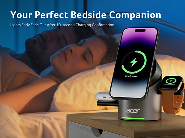 3 in 1 charging station apple iphone charging station cargador inalámbrico para iphone