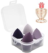 5 Pcs Makeup Sponges Blender Set - 4 Pcs Professional Beauty Sponge Foundation Blending Blender w...