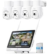 ZOSI 8CH 5MP Wi-Fi 6 Security Camera System with 12