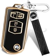 Mild East for Mazda Key Fob Cover, 4 Buttons Remote Car Key Cover Compatible with Mazda 3 6 8 CX-...