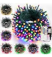 Albelt Smart Color Changing Christmas Lights, Christmas Decoration Lights with Remote & Timer, 66...