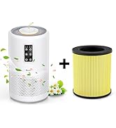 Air Purifiers for Home Large Room with Night Light up to 1076ft², VEWIOR H13 True HEPA Air Cleane...