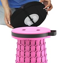 Pop Up Chair Foldable Stool Portable Collapsible Chairs Portable Lightweight Travel Stool