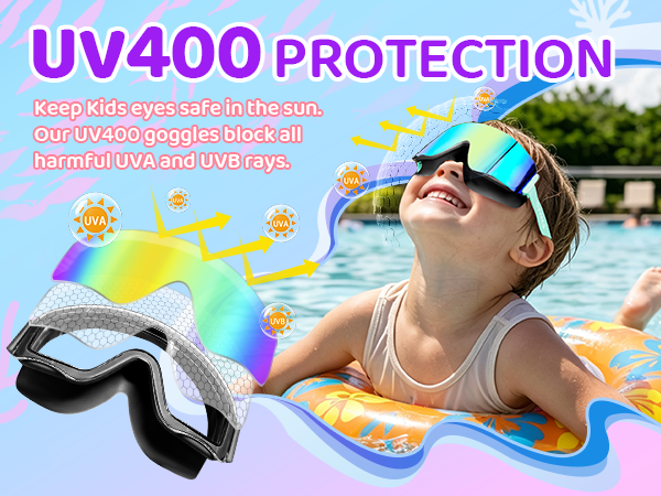 UV swim goggles