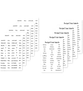 XiowDow 10 Sheets Small Index Tabs Stickers 5 Monthly Sticker Sticky 5 Budget Label Tabs Sticker ...