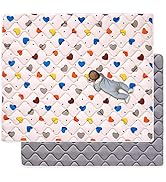 Premium 100% Cotton Baby Play Mat 79" X 71", Soft Thicker Foam Baby Mat for Floor,Extra Large Act...