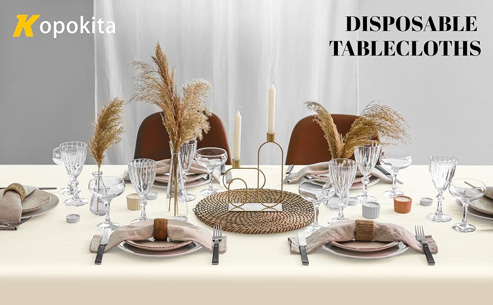 ivory tablecloth
