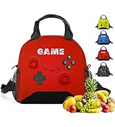 JIRAIKEI Game Lunch Bag for Boys Girls Gamer, Insulated Video Game Lunch for Work Out Travel Tirp...