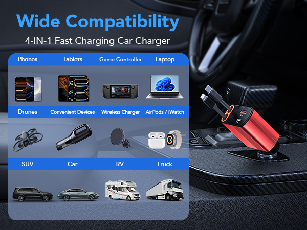 Retractable Car Charger