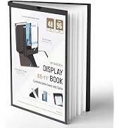 STAGEEK 48-Pocket Portfolio Binder Display 96 Pages, 8.5x11 Binder with Plastic Sleeves, Art Port...