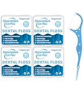 Kingbzis 2 in 1 Dental Floss Picks-240 Count Flossers for Braces,Non-Damaging,Suitable for Daily ...