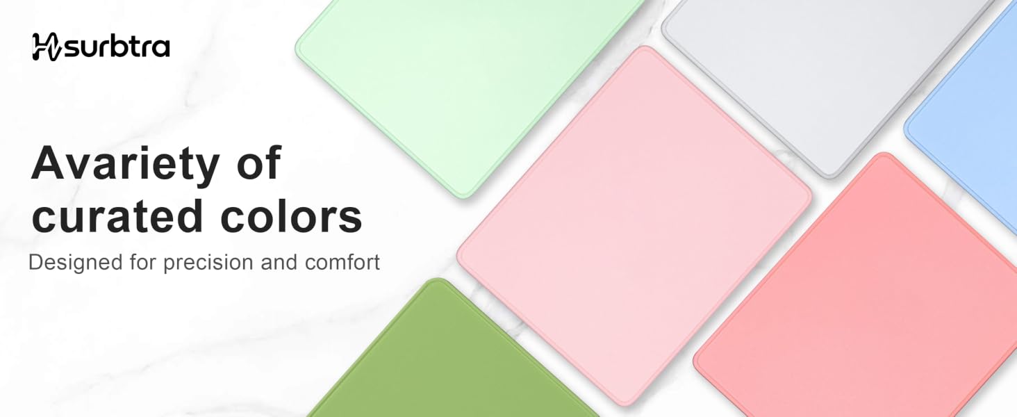 Avariety of curated colors