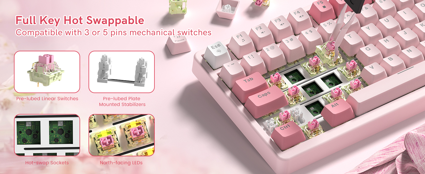 Full Key Hot Swappable