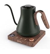 Epeios Gooseneck Electric Kettle 1°F Temperature Control,1200W,0.9L,Green | Rapid Heating, for Po...