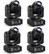 MINGJIE 60W LED Moving Head Stage Lights with DMX512 Control - 8 Gobos & 8 Colors, Sound Activate...
