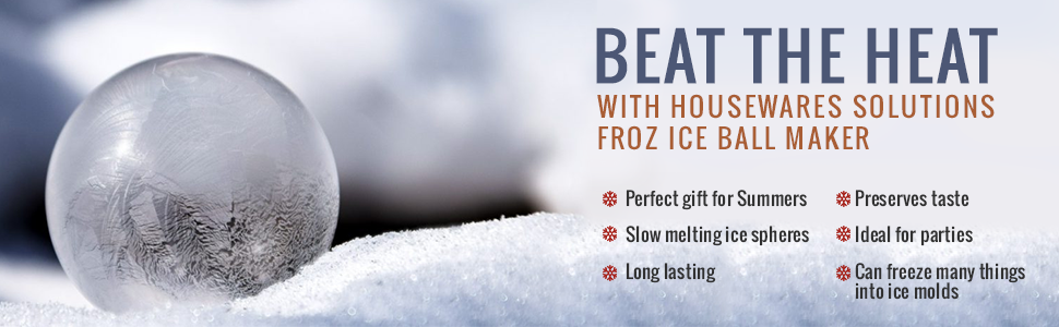 Housewares Solutions FROZ Ice Ball Maker – Novelty