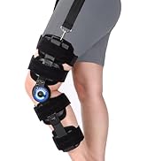 NIdreamCE Hinged Knee Brace ROM Post Op,Adjustable With Leg Stabilizers Locking, ACL, PCL, MCL Me...