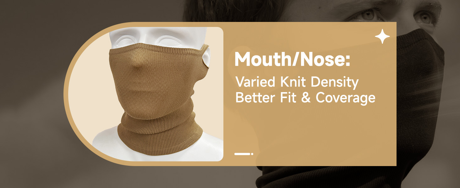 breathable neck gaiter
