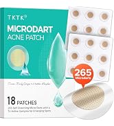 TKTK 265 Self-Dissolving Microdarts Pimple Patches for Face, Microcrystal Large Hydrocolloid Patc...
