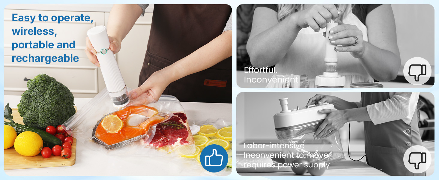 compact vacuum sealer sealer machine portable vacuum sealer for travel handheld vacuum sealer