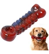ZeLing HTL Tough Dog Toys for Aggressive Chewers - Indestructible Chew Toy Bone for Medium & Larg...