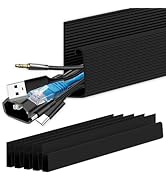 Cable Management Under Desk, Cable Management J Channel for Desk, Cable Hider Under Desk-Easy Ins...