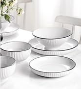 Christian Siriano Lustra 16-Piece Dinnerware Set Stoneware, White