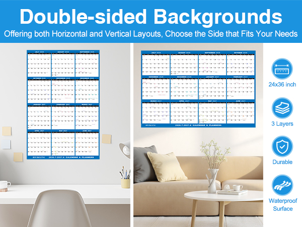 24"x36" Academic Wall Calendar