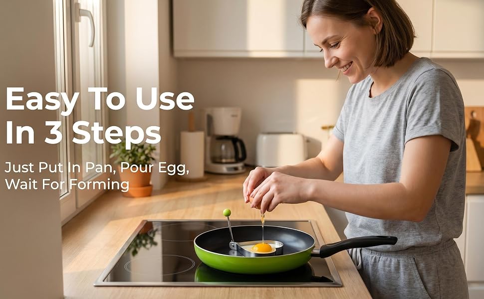 Heat-resistant handle stays cool. Lift & reposition safely without burning your fingers.
