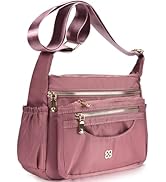 CAAORDKSO Messenger Bag for Women Nylon Waterproof Shoulder Purse Crossbody Bag Lightweight Trave...